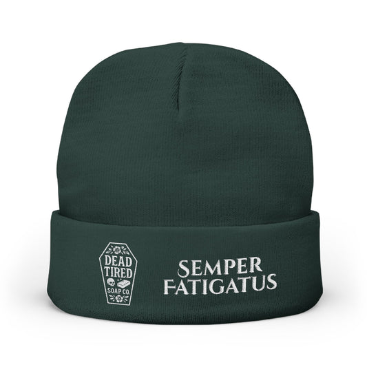 Semper Fatigatus Embroidered Knit Beanie